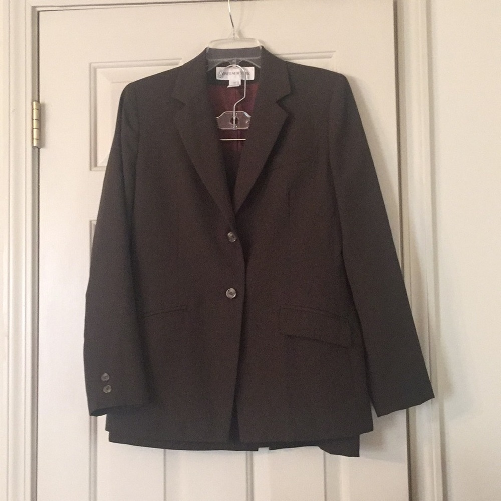 Jones New York Brown Skirt Suit Set